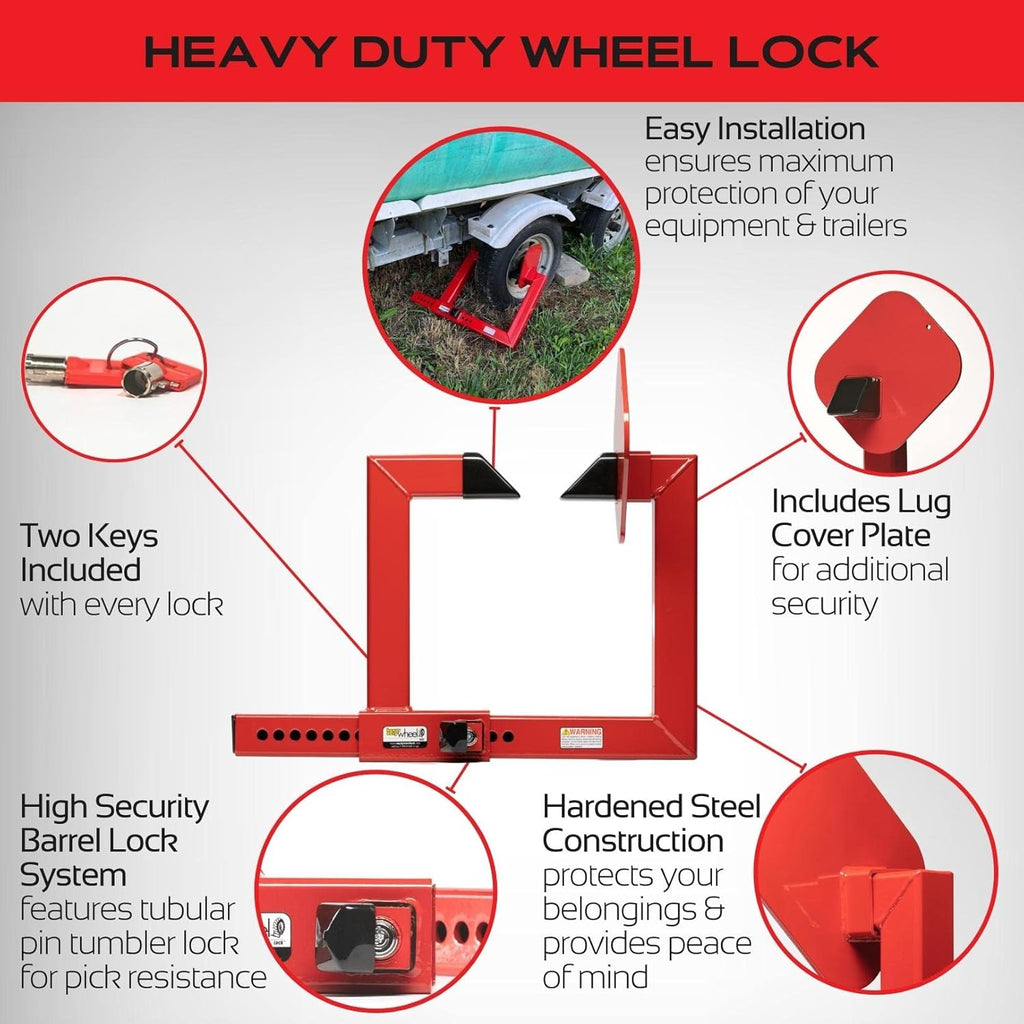 Heavy Duty Wheel Lock | Construction Equipment | The Equipment Lock Co ...