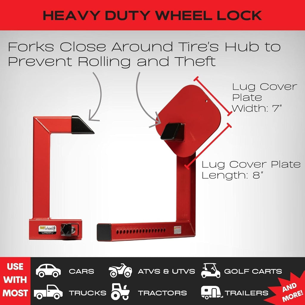 Heavy Duty Wheel Lock | Construction Equipment | The Equipment Lock Co ...