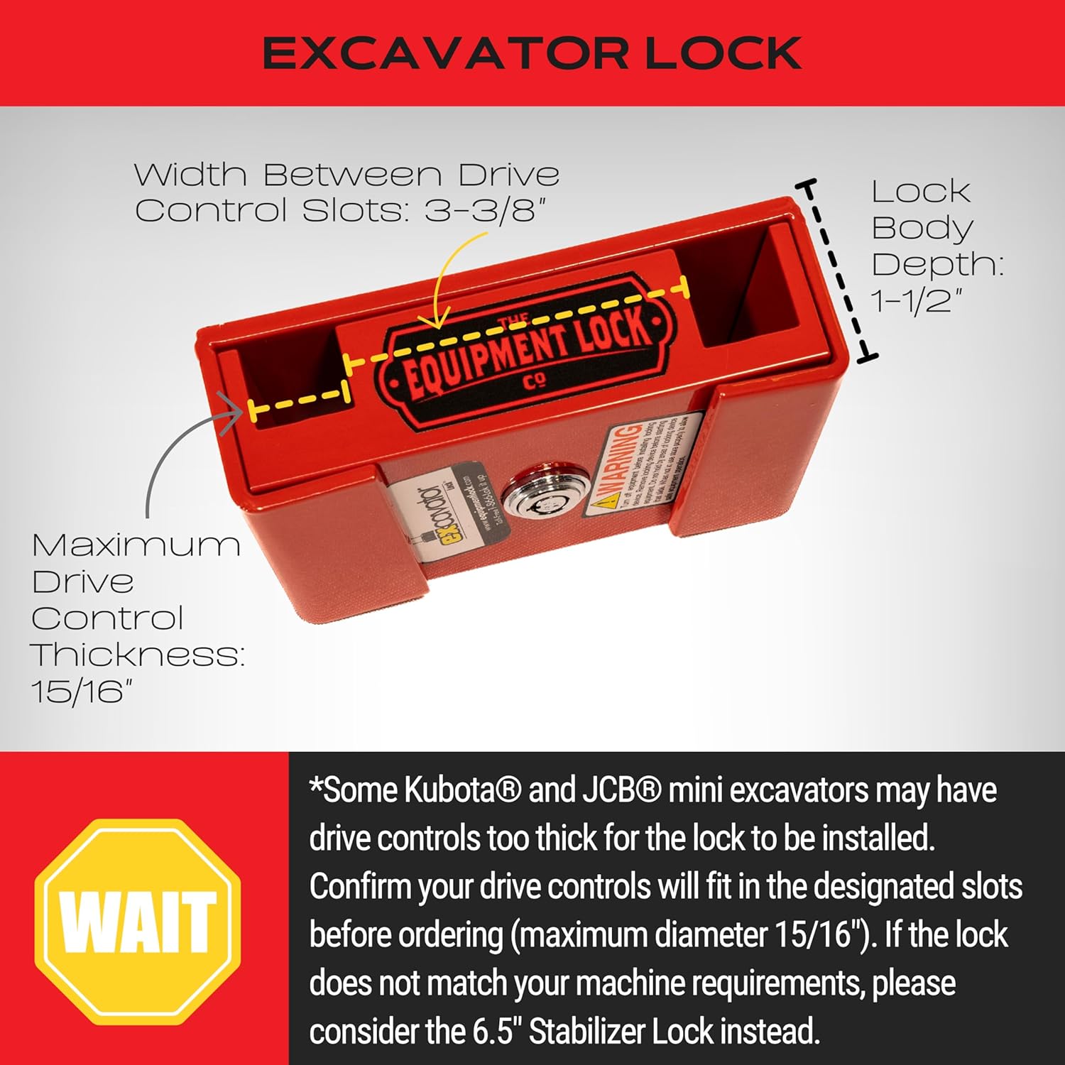 Excavator Lock | Construction Equipment | The Equipment Lock Co