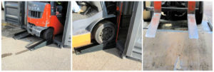 container ramps for easy loading and unloading